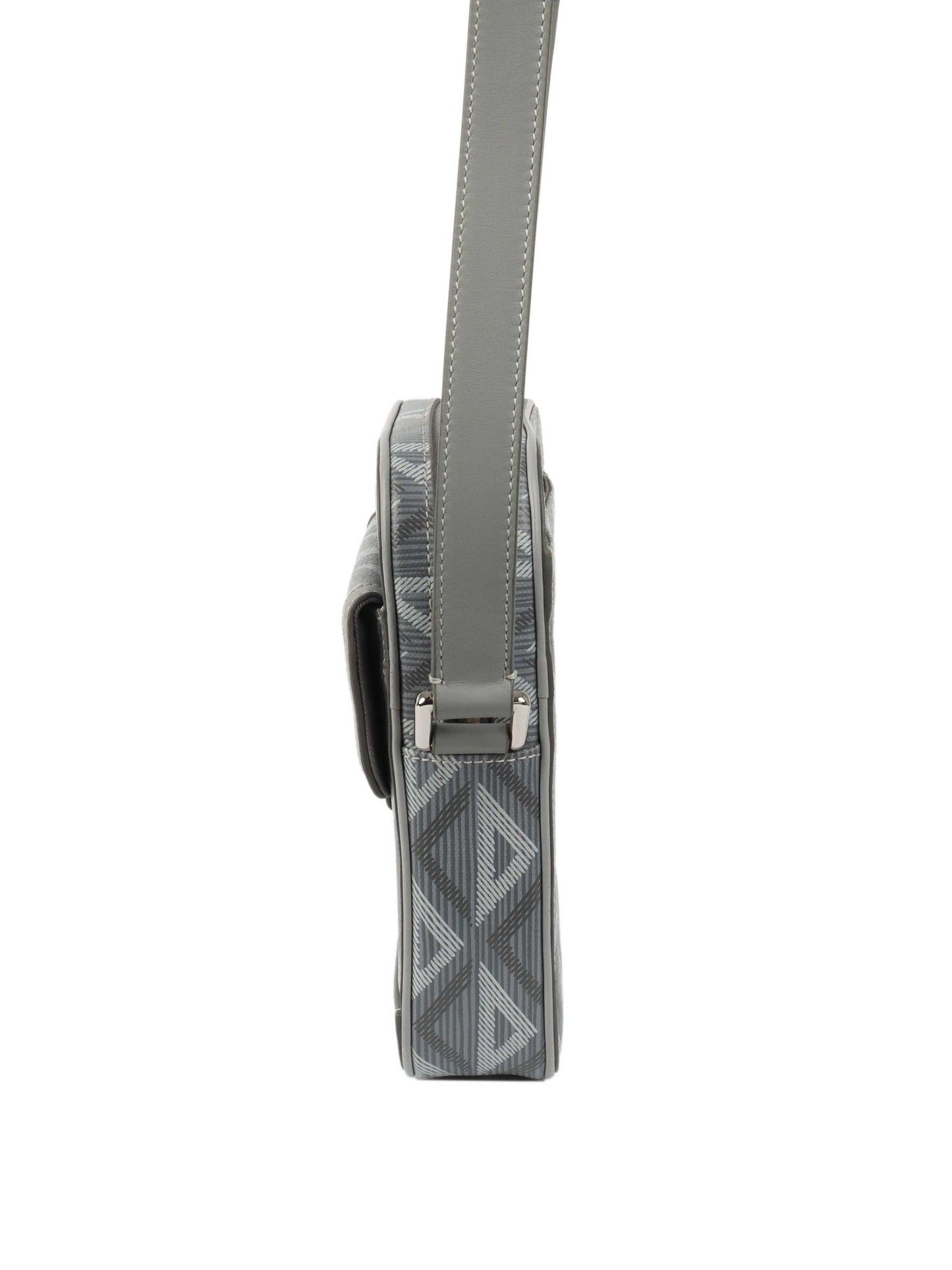 Dior Silver 'Hit The Road' Vertical Crossbody Pouch.