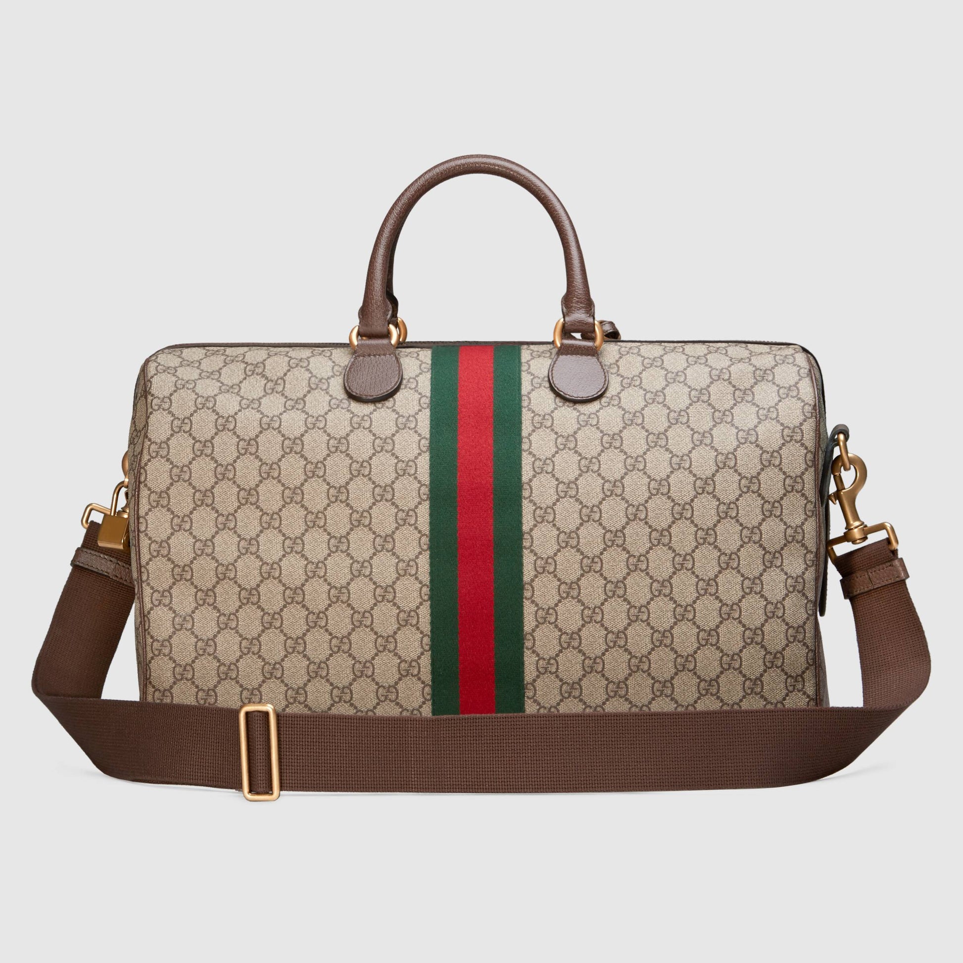 Gucci Monogram Nylon Leather Canvas Crossbody