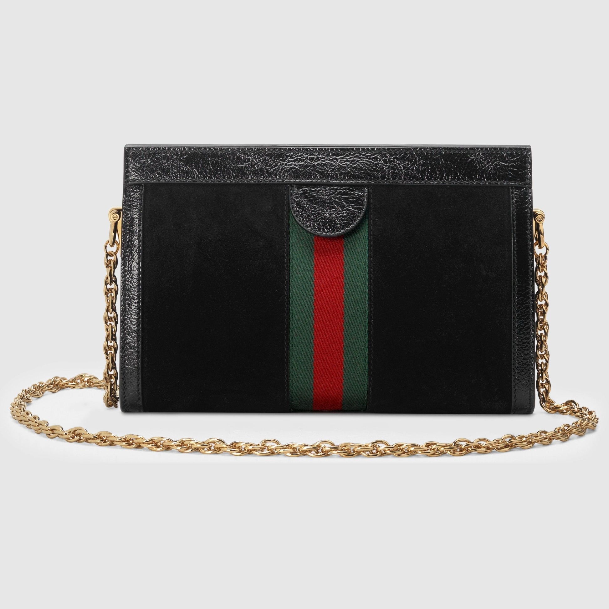 Gucci Monogram Chain Leather Crossbody