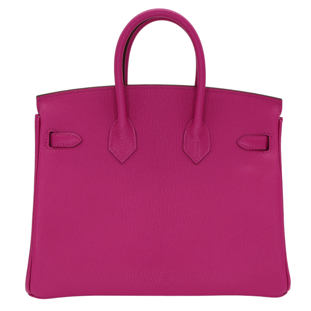 Hermes25cm Birkin HSS Rose Magnolia/ Gris Perle Chèvre Leather Rose Gold Hardware