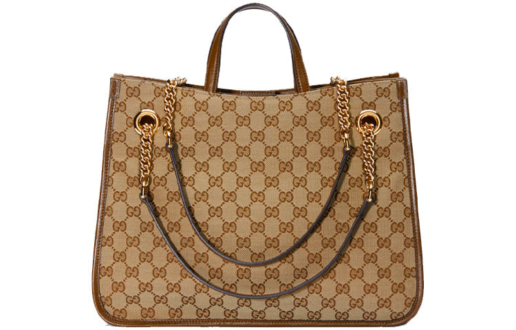 Gucci Chain Canvas Tote
