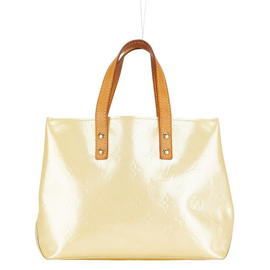 Louis Vuitton Monogram Vernis Reed PM Handbag M91336 Pearl White Patent Leather Louis Vuitton