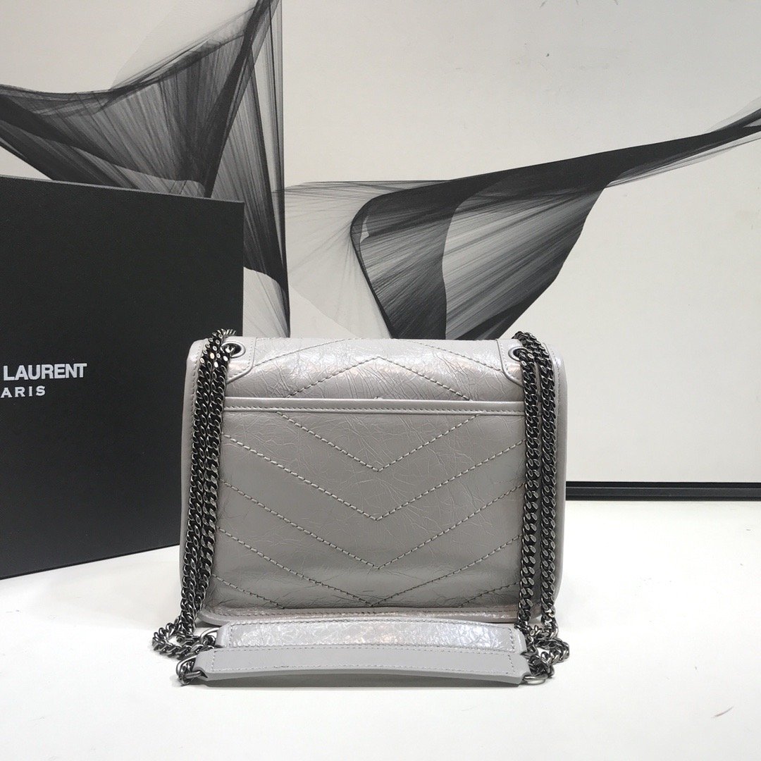 Yves Saint Laurent Niki Baby Chain Bag Grey