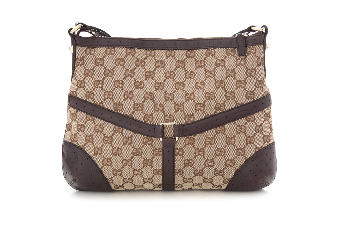 Gucci Web Brown Shoulder Bag