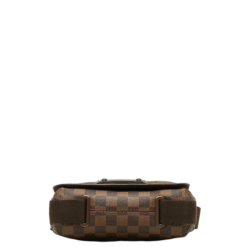 Louis Vuitton Damiere Brooklyn PM houlder Bag N51210 Brown PVC Leather Lady Louis Vuitton