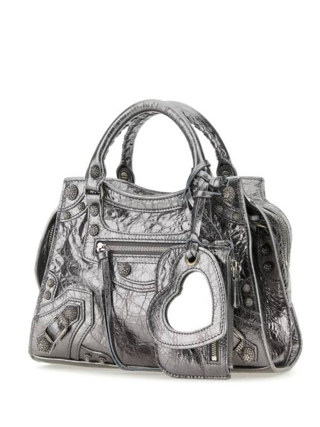 Luxury Balenciaga Trending 2026 Neo Cagole XS Shoulder Bag Silver