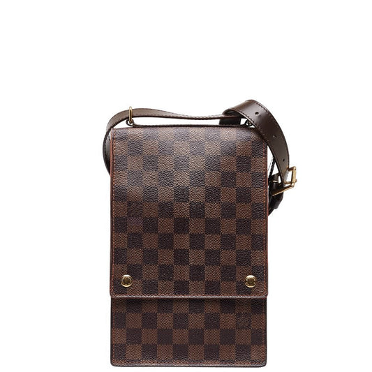 Louis Vuitton Damier Porte Blanc Shoulder Bag N45271 Brown PVC Leather Louis Vuitton