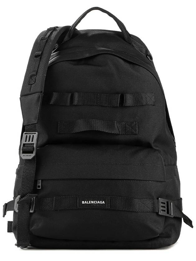 Luxury Balenciaga Trending 2026 Army Medium Multicarry Backpack Black