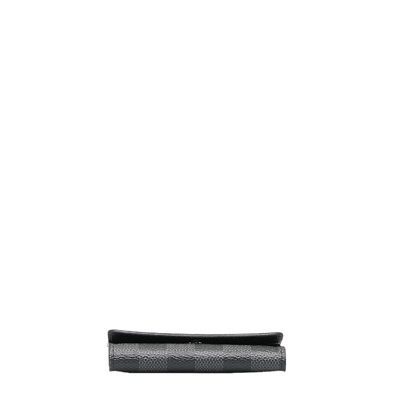 Louis Vuitton Graphite Multicle 6 Keycase N62662 Black PVC Leather Louis Vuitton