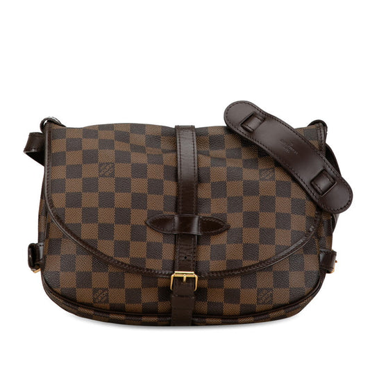 Louis Vuitton Damier Sommelier SP Shoulder Bag N48081 Brown PVC Leather Louis Vuitton