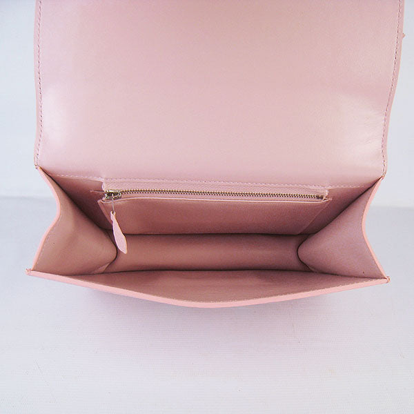 Luxury Hermes Constance Cowskin Leather Bag pink silver
