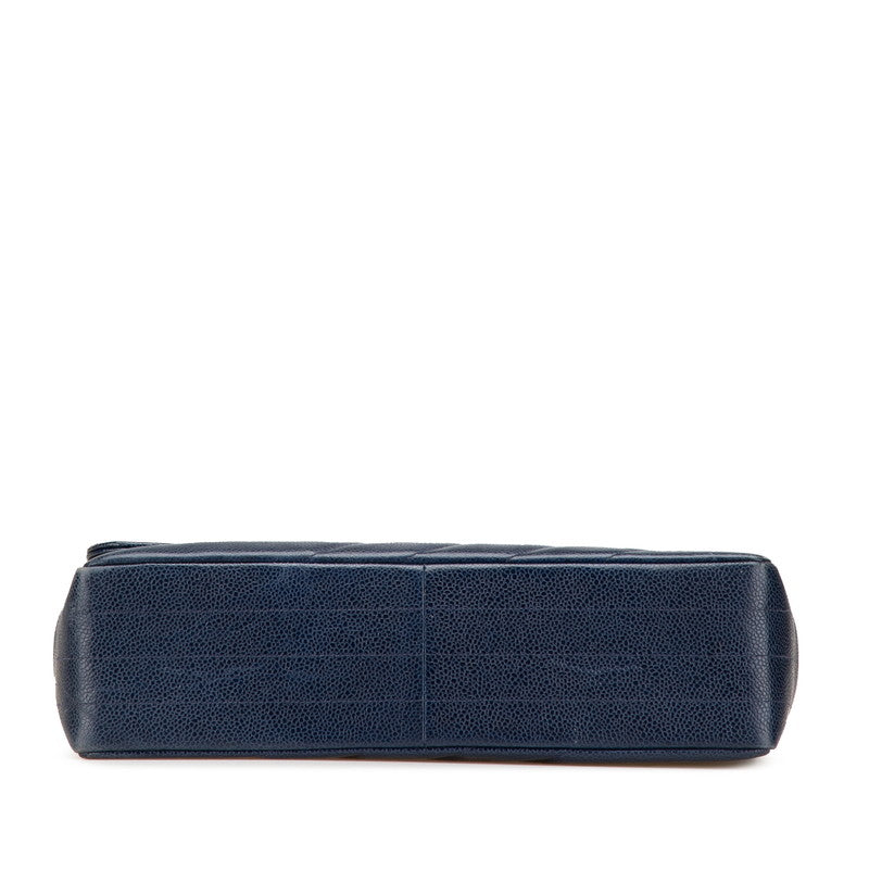 Chanel Coco Bias Stitch Caviar Shoulder Bag