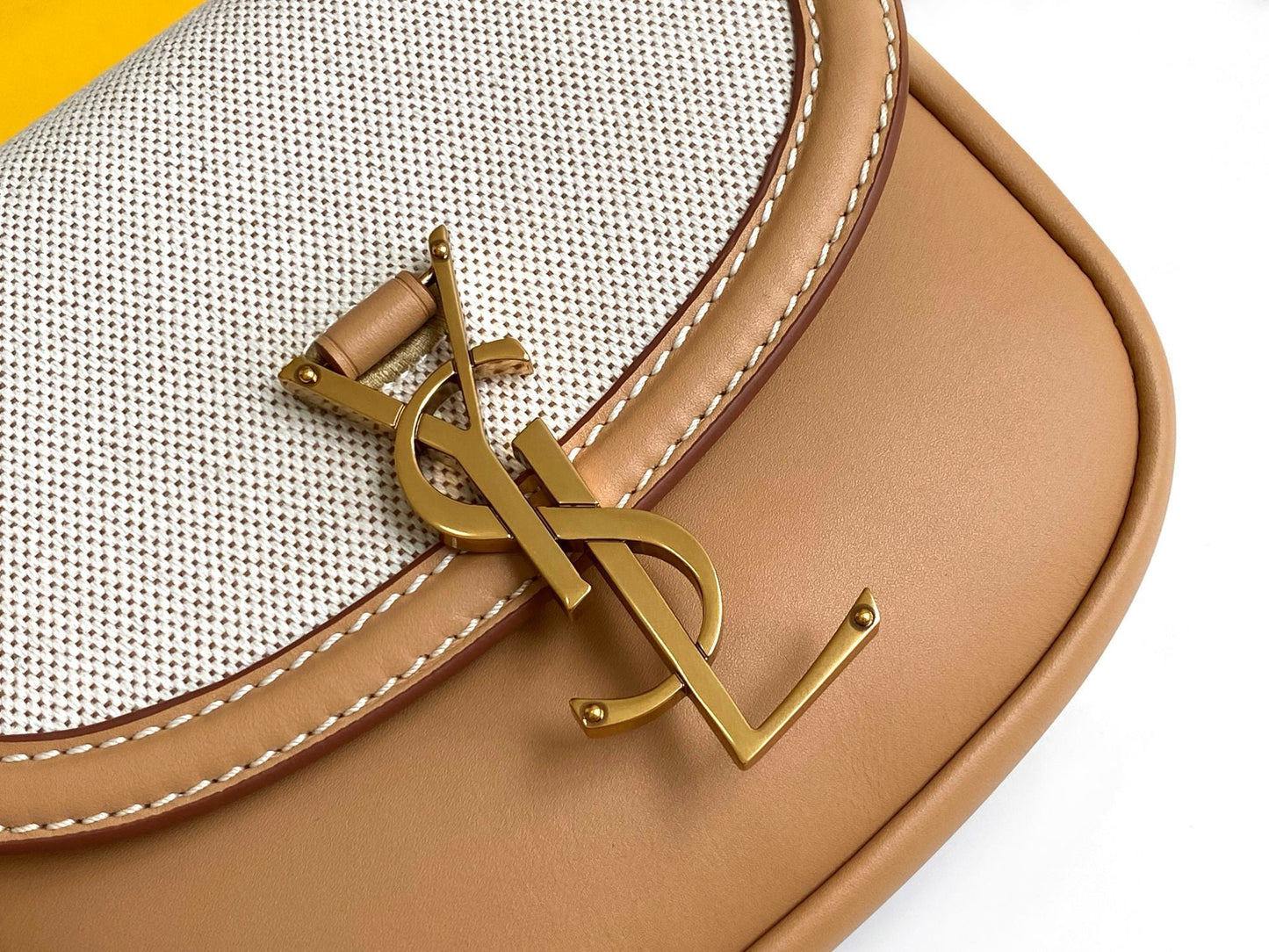 Yves Saint Laurent Kaia Small Satchel Bag With Gold Hardware Brown.2in/