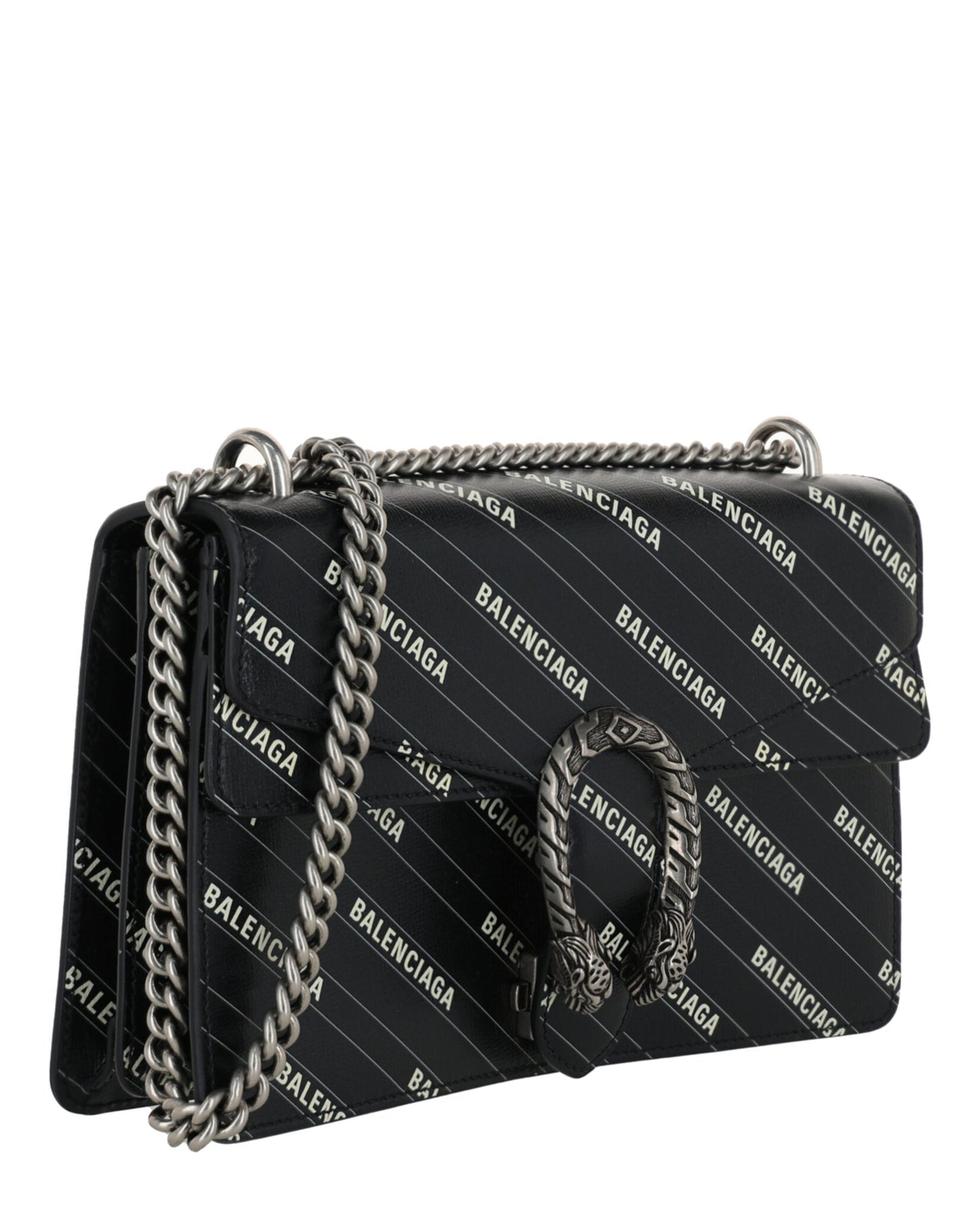 Gucci Womens  X Balenciaga Logo Print Dionysus Shoulder Bag