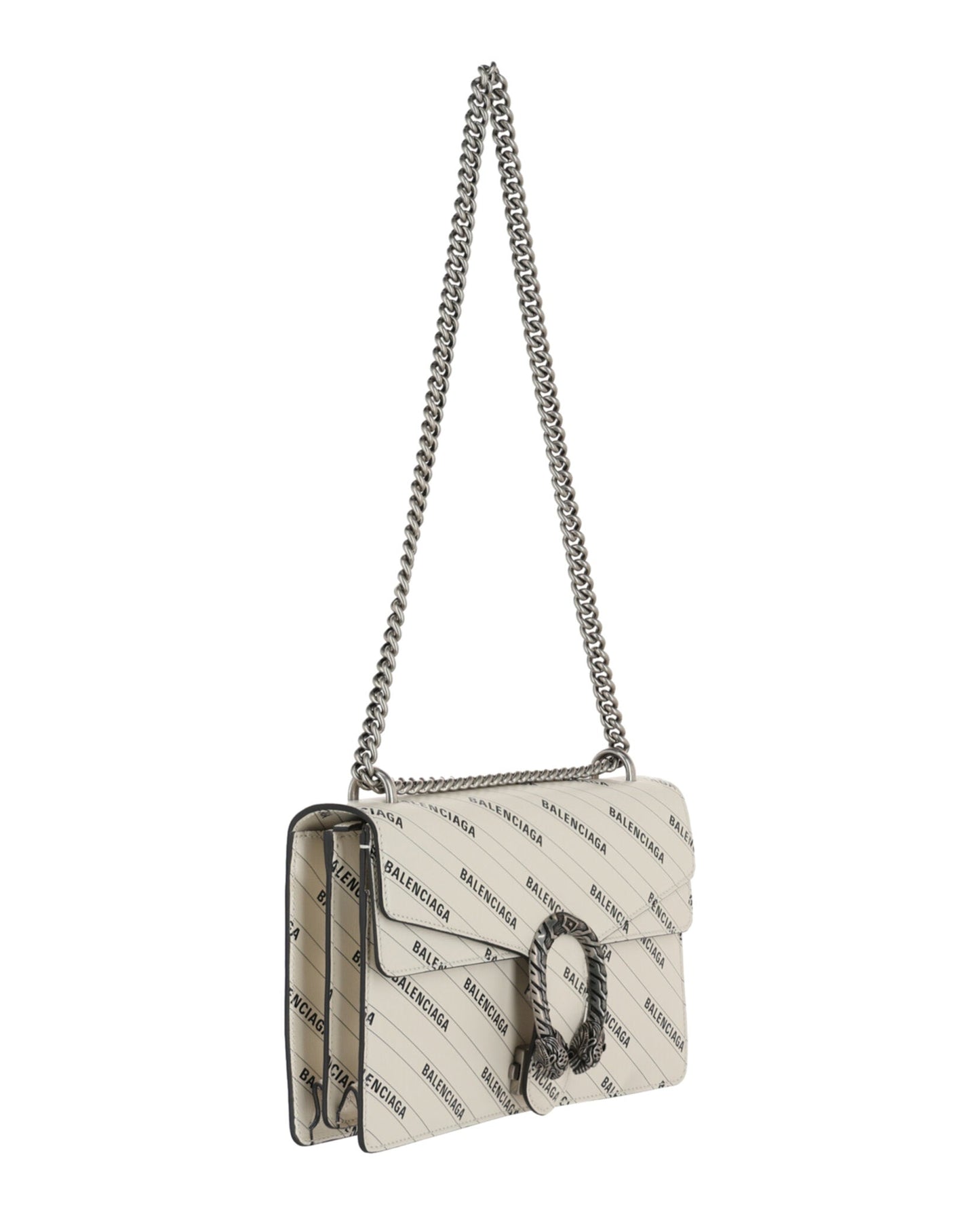 Gucci Womens  X Balenciaga Logo Print Dionysus Shoulder Bag