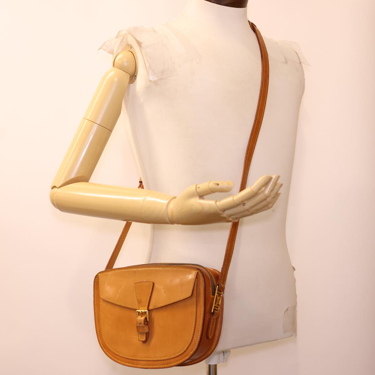 LOUIS VUITTON Nomad Leather Jeune Fille MM Shoulder Bag SPO Brown LV 40148