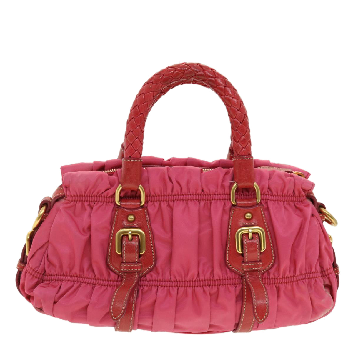 Prada Hand Bag Nylon 2way Pink