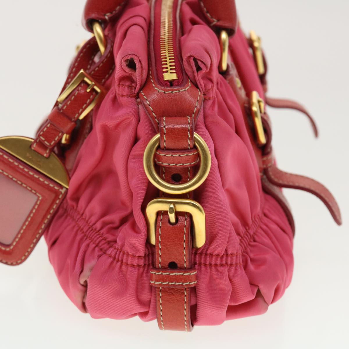 Prada Hand Bag Nylon 2way Pink