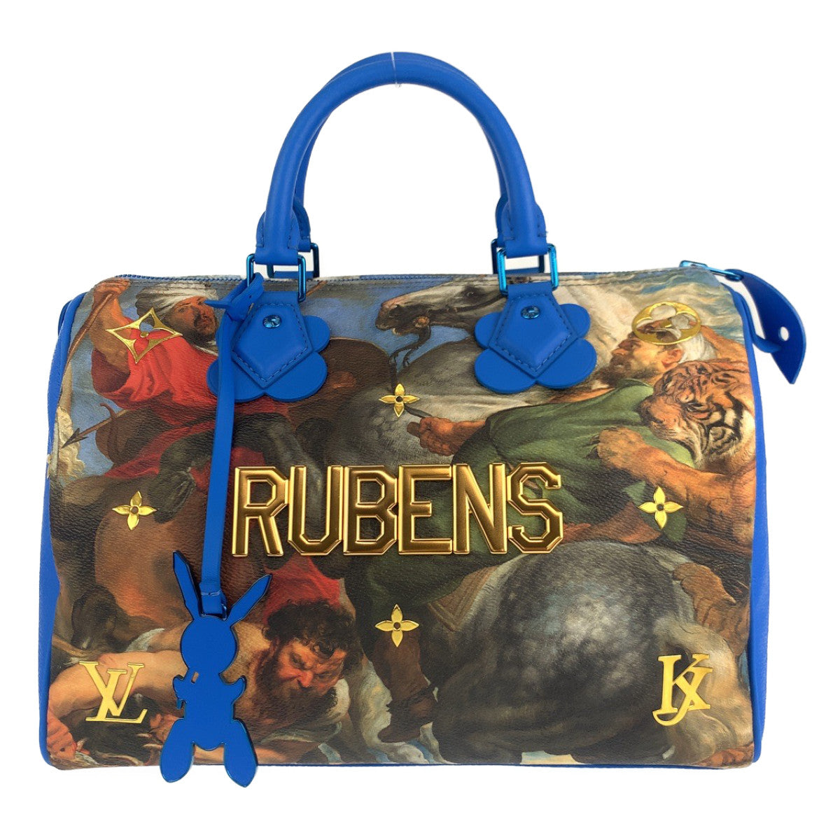 LOUIS VUITTON Mini Boston Duffel bag PVC multicolor Masters collection Rubens Jeff Koons