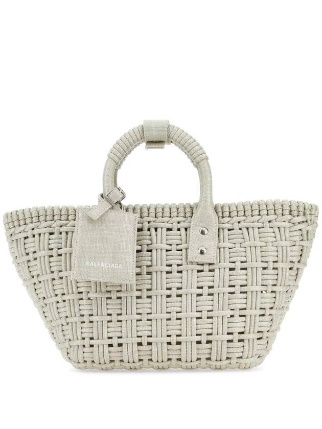 Luxury Balenciaga Trending 2026 Bistro XS Basket Tote Bag Abbey Stone