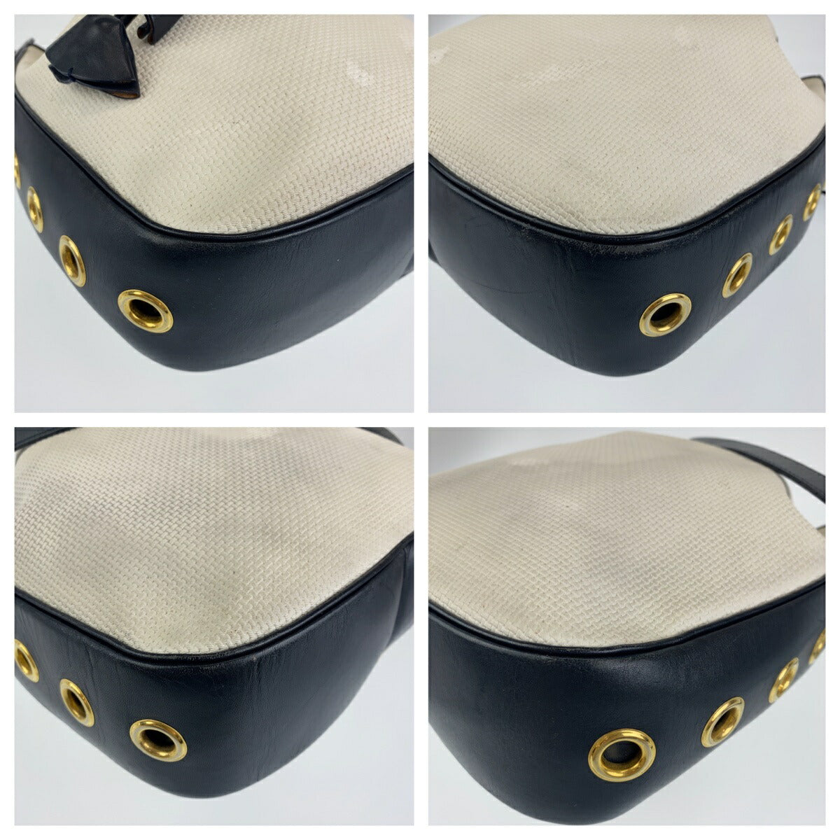 Saint Laurent YSL PVC/Leather Shoulder Bag