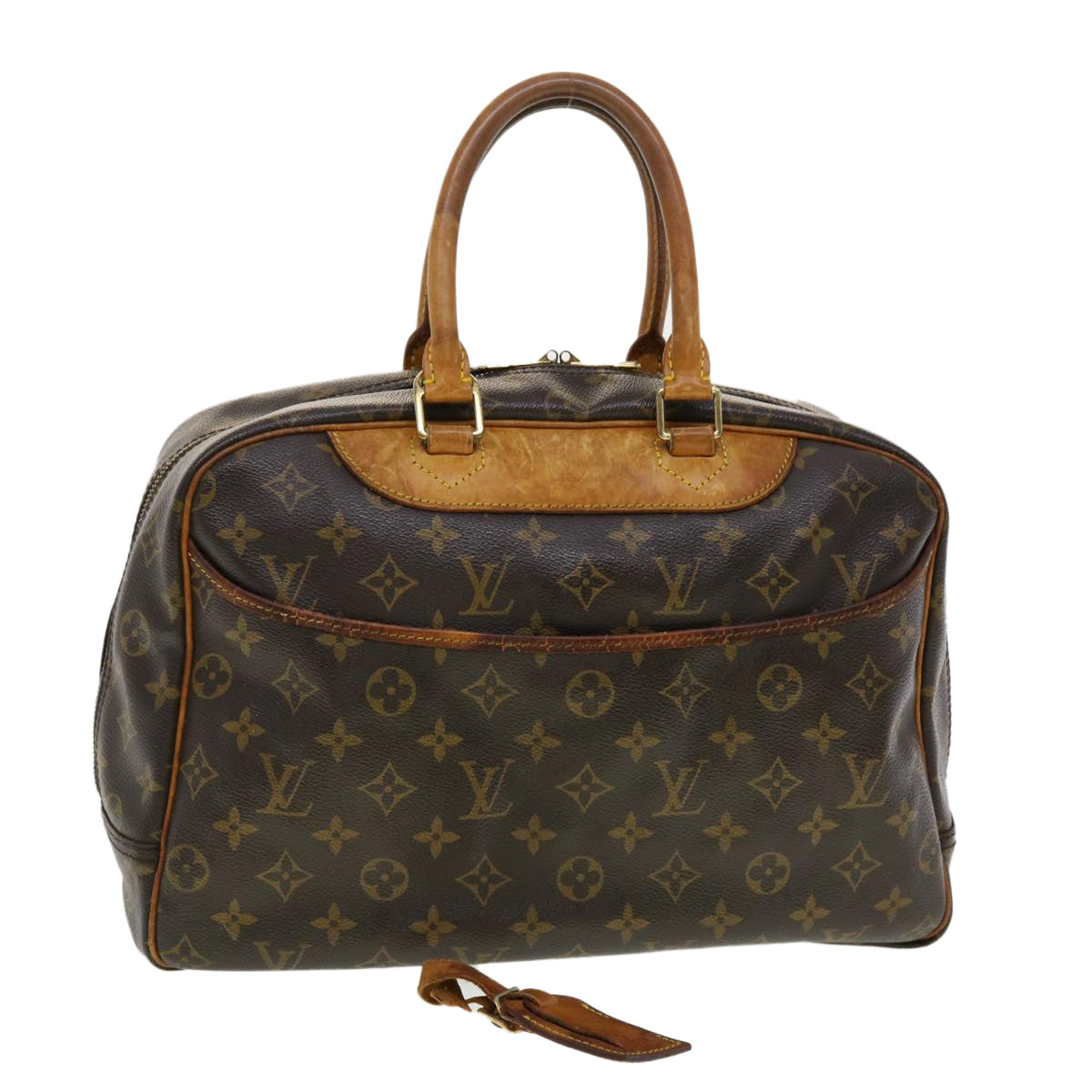 LOUIS VUITTON Monogram Deauville Hand Bag M47270 LV Auth 40658