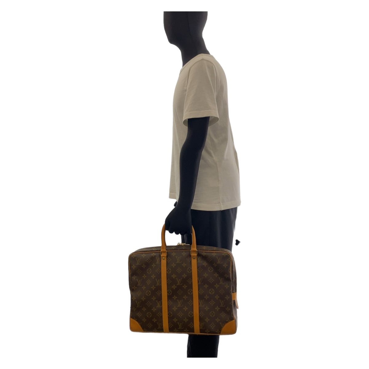 LOUIS VUITTON Business bag M53361 PVC, Leather Brown Beige Gold Metal Business bag, briefcase, A4 storage Monogram Porte Documan Voyagej mens