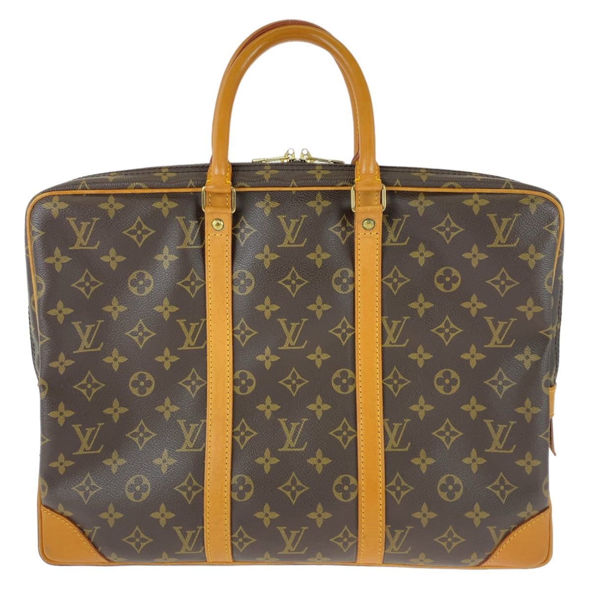 LOUIS VUITTON Business bag M53361 PVC, Leather Brown Beige Gold Metal Business bag, briefcase, A4 storage Monogram Porte Documan Voyagej mens