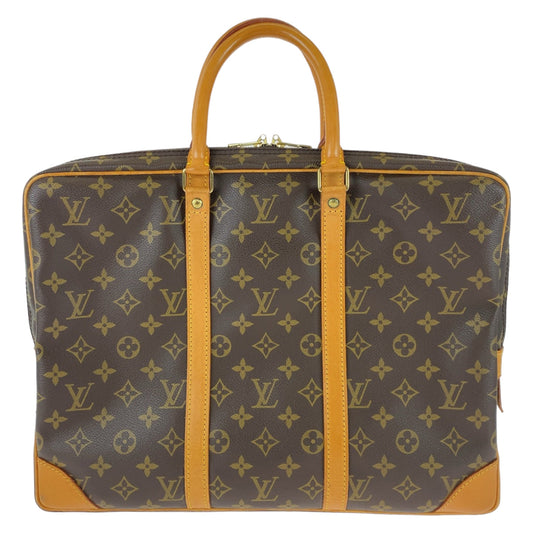 LOUIS VUITTON Business bag M53361 PVC, Leather Brown Beige Gold Metal Business bag, briefcase, A4 storage Monogram Porte Documan Voyagej mens