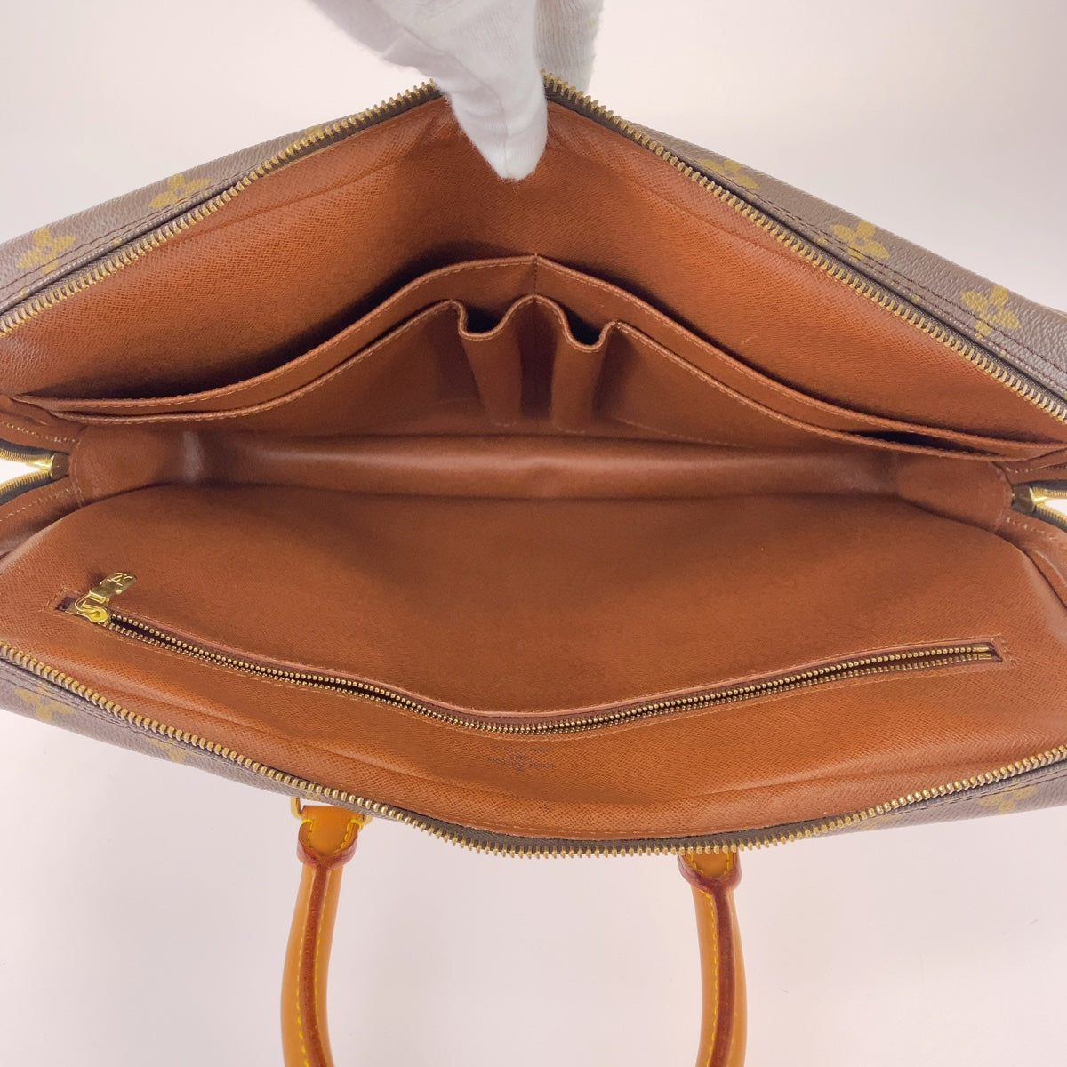 LOUIS VUITTON Business bag M53361 PVC, Leather Brown Beige Gold Metal Business bag, briefcase, A4 storage Monogram Porte Documan Voyagej mens