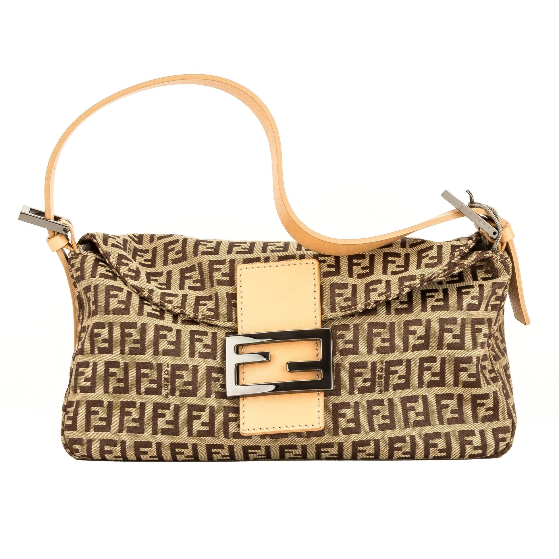 Fendi Brown Zucca Baguette