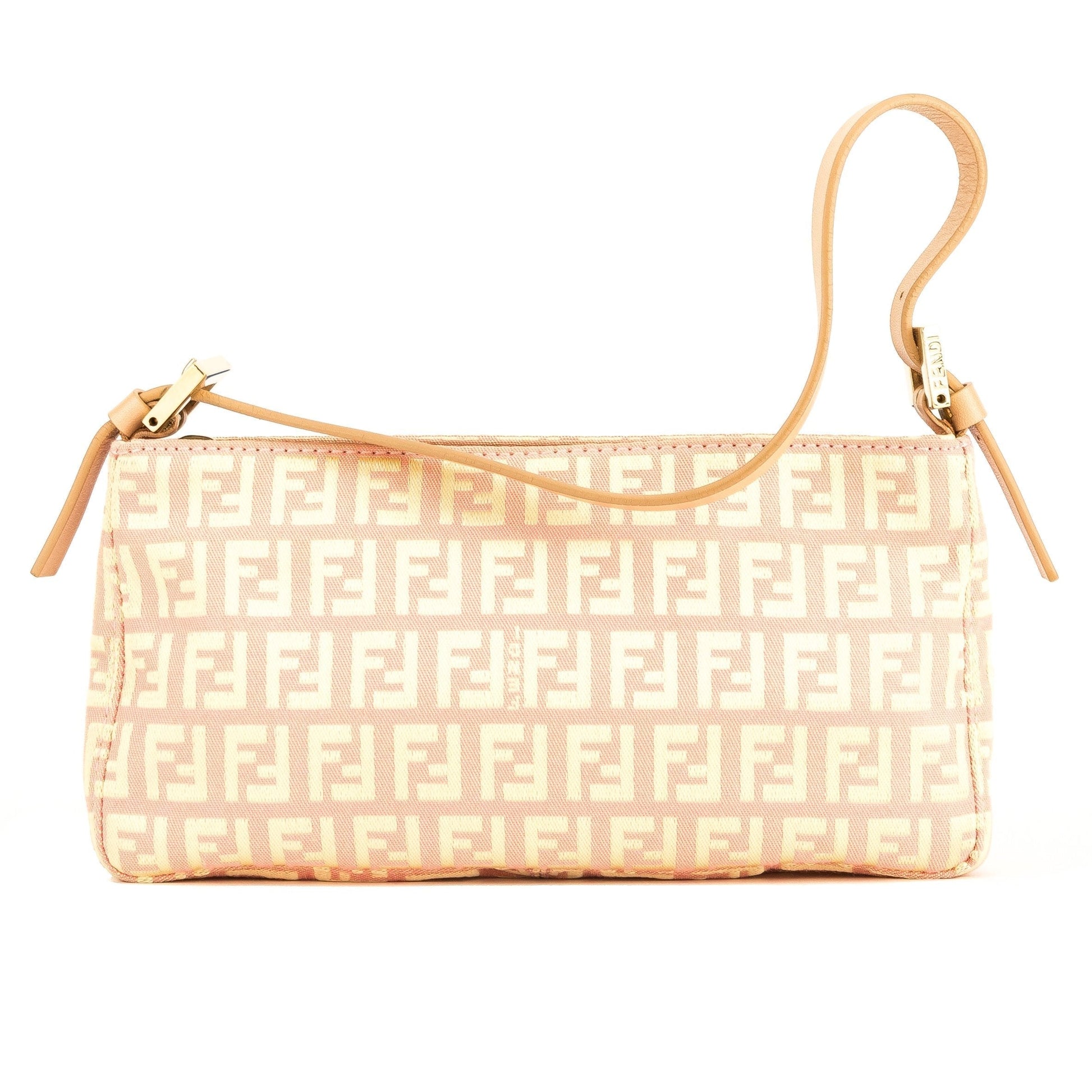 Fendi Pink/Yellow Small Zucchino Pochette ( )