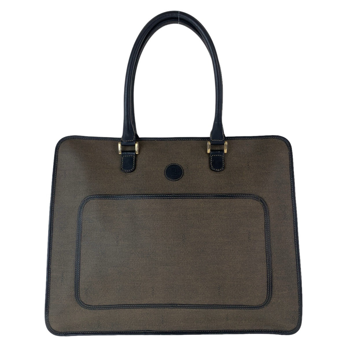 Fendi PVC/Leather Business Tote Bag