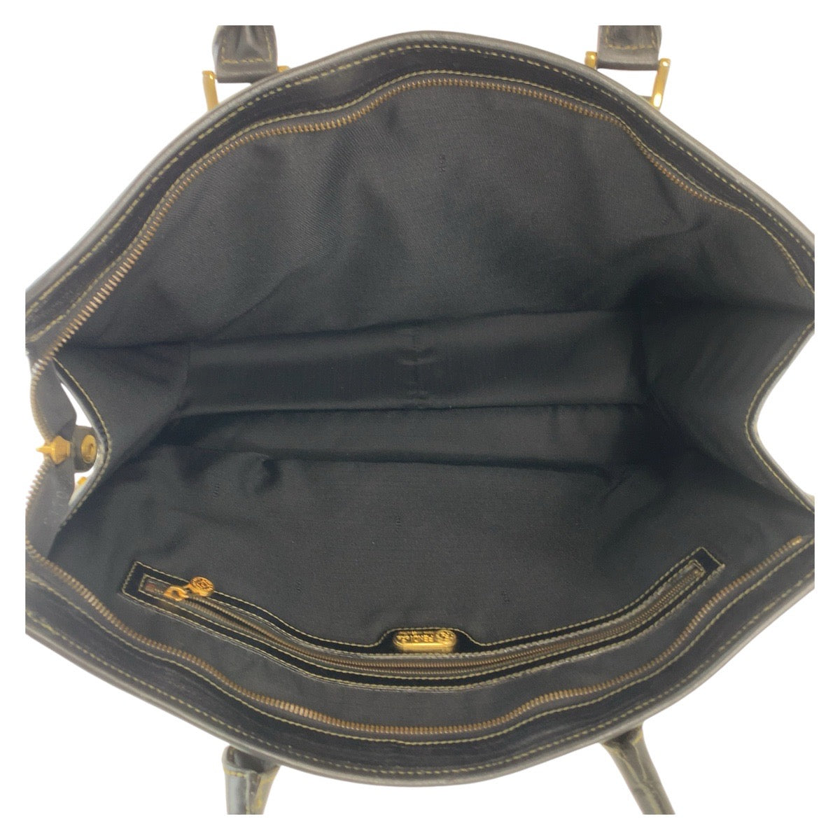 Fendi PVC/Leather Business Tote Bag