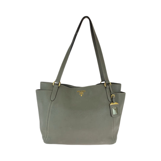 PRADA Tote Bag BR4970 leather Greige Gold Metal Tote Bag Shoulder Bag Vitterodino Marmo Women