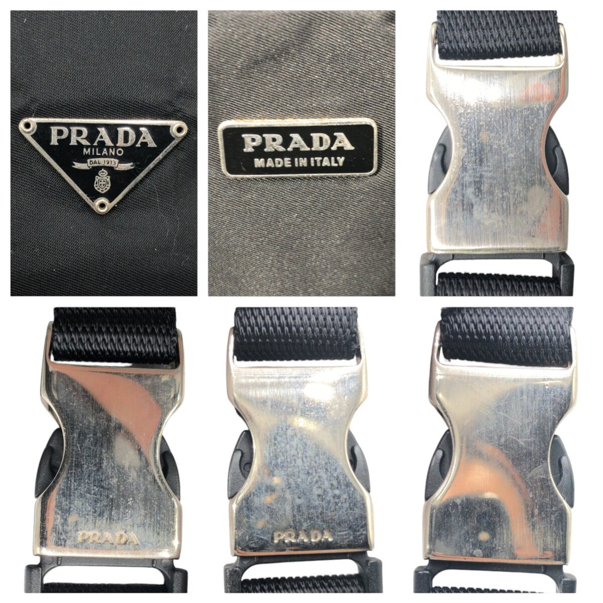 Prada Tessuto Triangle Logo Nylon Shoulder Bag
