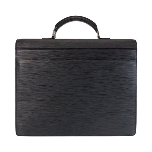 LOUIS VUITTON Business bag M54532 Epi Leather Noir Black SilverMetal Business bag briefcase Epi Robusto mens