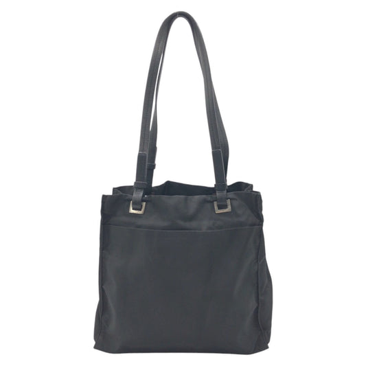 PRADA Tote Bag Nylon Black black Tote Bag Unisex Test Triangular logo Women