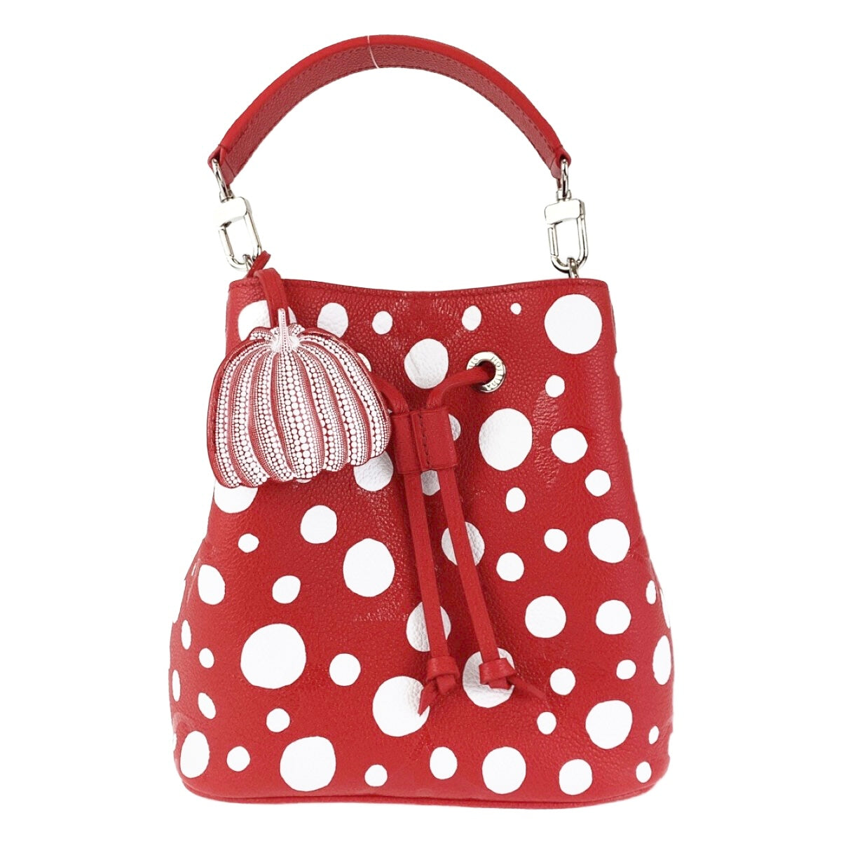 LOUIS VUITTON Shoulder Bag leather Red Silver Metal LVxYK NeoNoe BB Yayoi Kusama Japan limited model