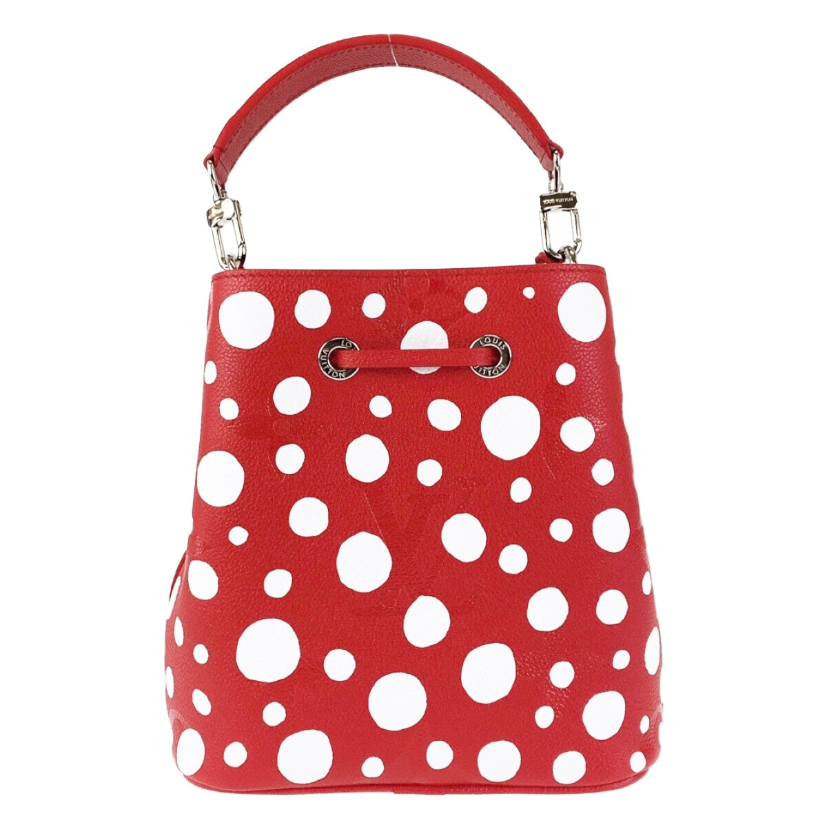LOUIS VUITTON Shoulder Bag leather Red Silver Metal LVxYK NeoNoe BB Yayoi Kusama Japan limited model