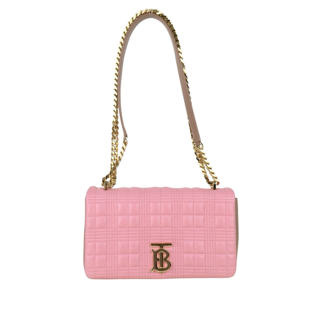 BURBERRY Matrasse Chain Lola Shoulder Bag Pink