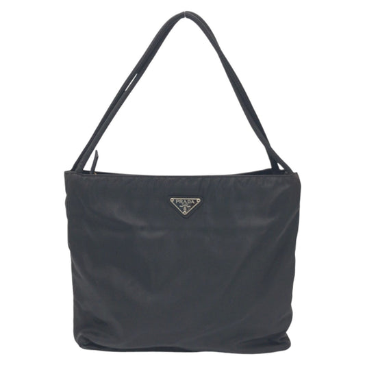 PRADA Tote Bag Nylon Black black Tote Bag Shoulder Bag Handbag Test Triangular logo Women