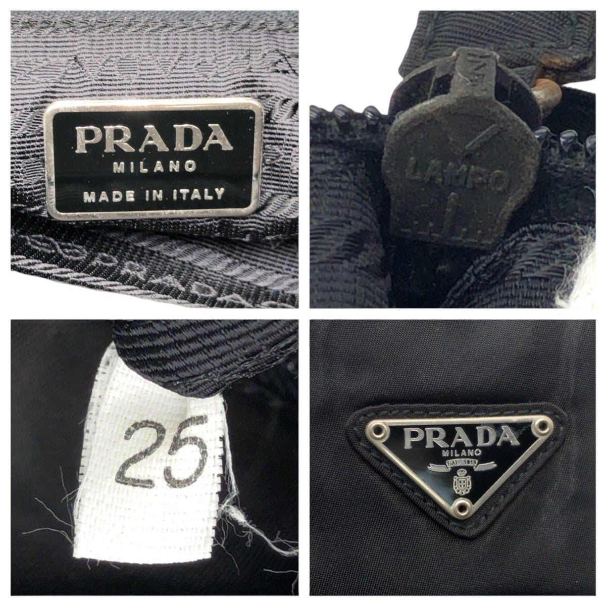 PRADA Tote Bag Nylon Black black Tote Bag Shoulder Bag Handbag Test Triangular logo Women - Style 2