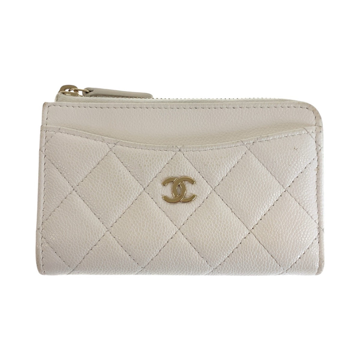 Chanel Coco Mark Matelassé Caviar Fragment Coin Case Handbag