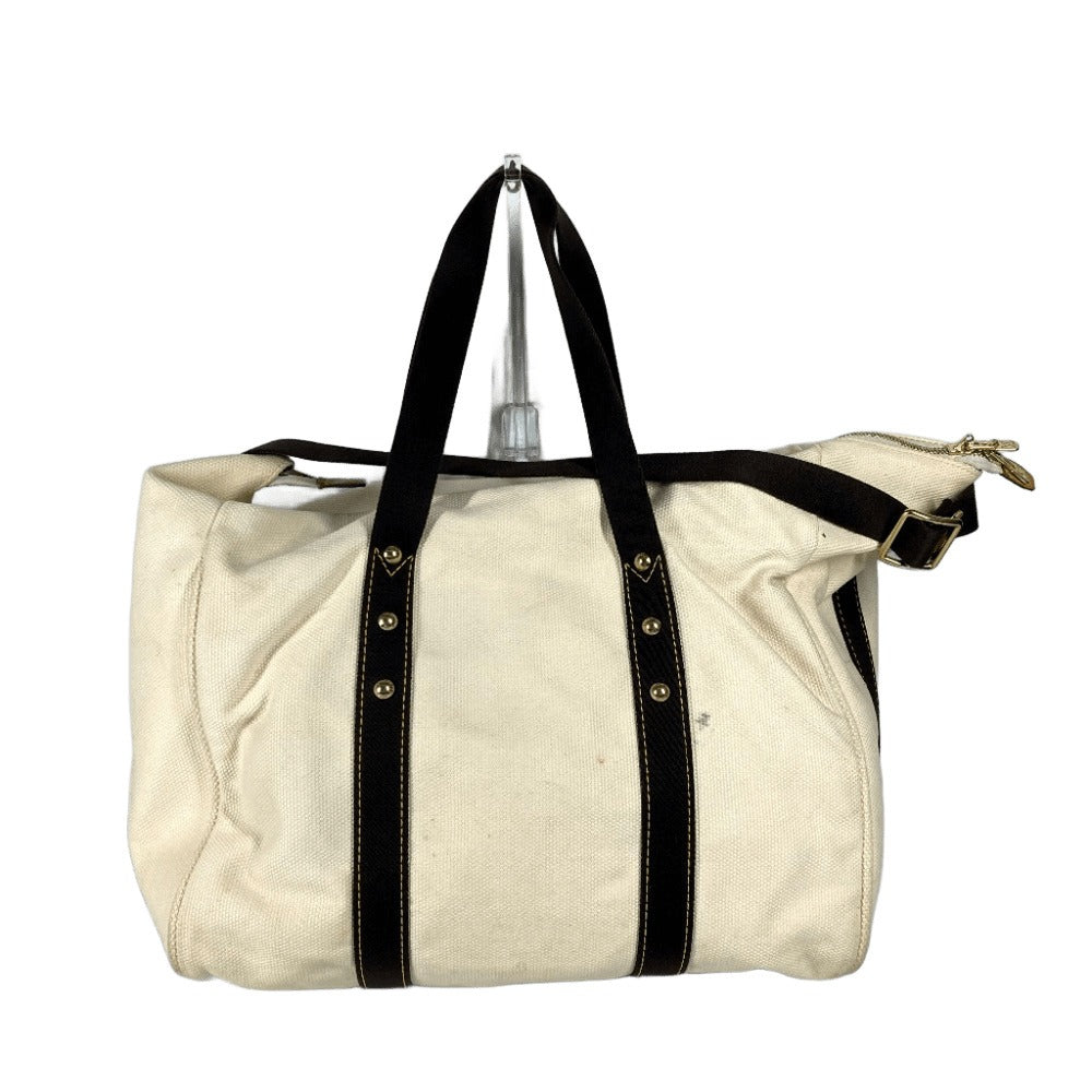 LOUIS VUITTON Boston Duffel bag canvas white Antigua suck weekend unisex(Unisex)