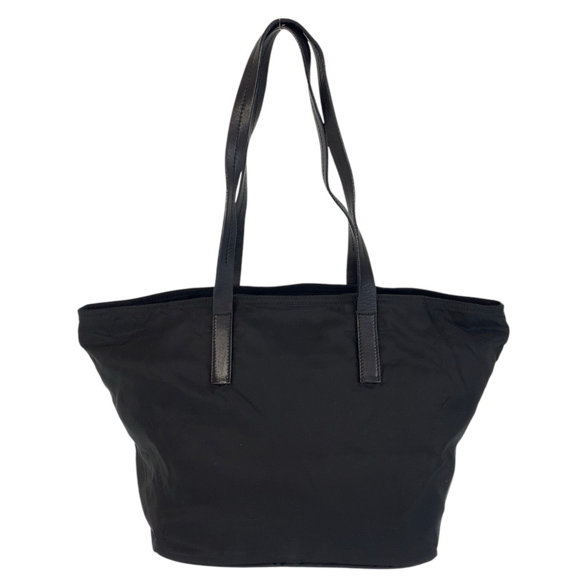 PRADA Tote Bag Nylon Black SilverMetal Test Triangle With logo - Style 15
