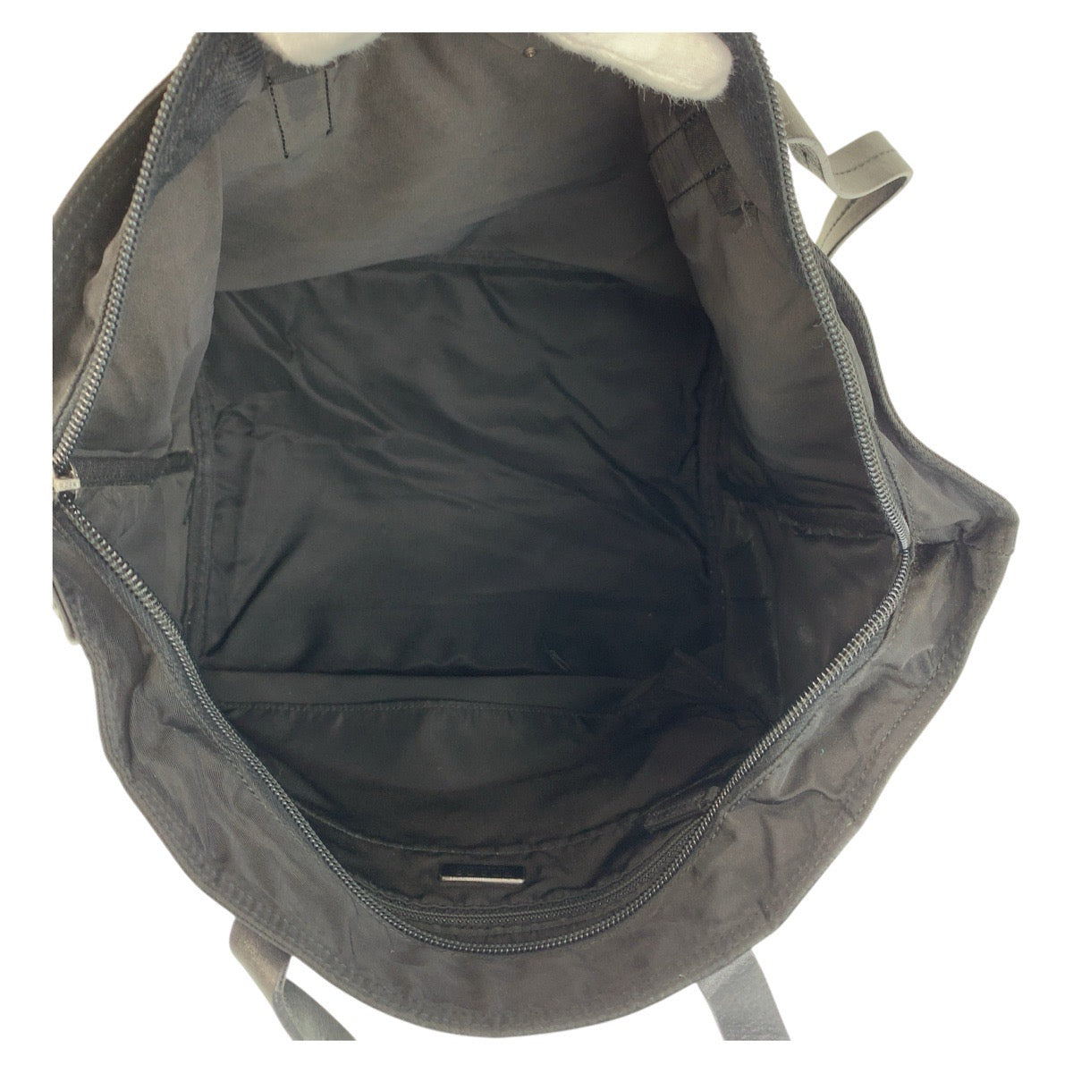 PRADA Tote Bag Nylon Black SilverMetal Test Triangle With logo - Style 15