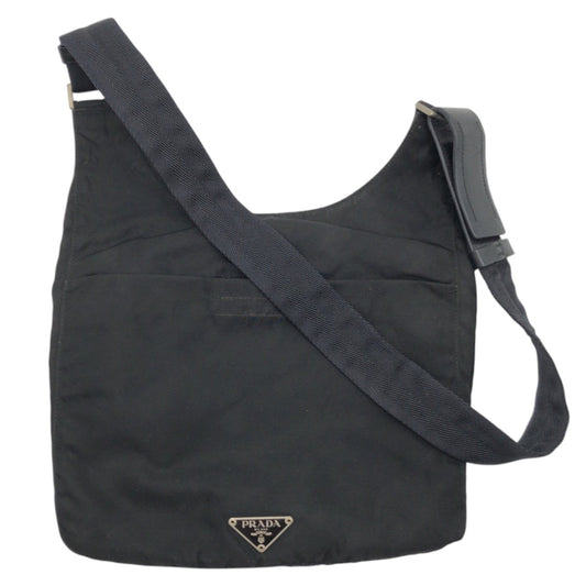 PRADA Shoulder Bag Nylon Black black Shoulder Bag Pochette Unisex Test Triangular logo Women