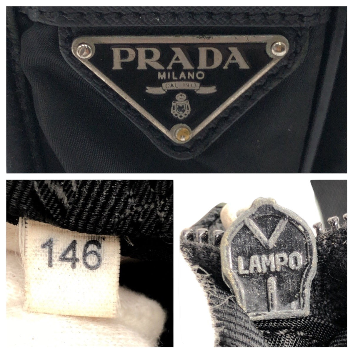 PRADA Shoulder Bag Nylon Black black Shoulder Bag Messenger Bag Unisex Test Triangular logo mens - Style 2