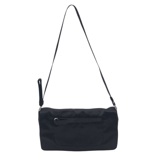 PRADA Shoulder Bag Satin black